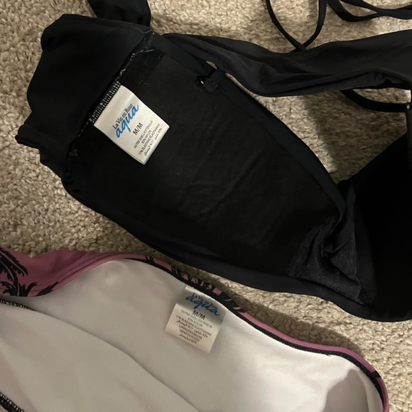 La Vie En Rose Aqua bikini set, Sz Med - Picture 3 of 4